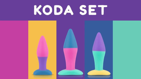 Набір анальних пробок PMV20 Koda – Butt Plug Set, діаметр 2,9 см, 3,9 см, 5 см №6