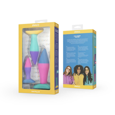 Набір анальних пробок PMV20 Koda – Butt Plug Set, діаметр 2,9 см, 3,9 см, 5 см №5
