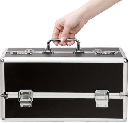 Великий кейс для зберігання секс-іграшок BMS Factory Large Lokable Vibrator Case Black, кодовий замо - фото №4