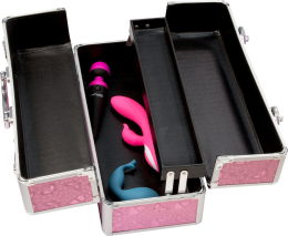 Великий кейс для зберігання секс-іграшок BMS Factory Large Lokable Vibrator Case Pink, кодовий замок - - фото №6