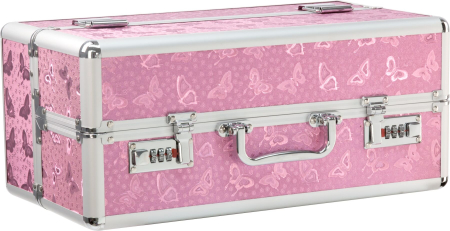 Великий кейс для зберігання секс-іграшок BMS Factory Large Lokable Vibrator Case Pink, кодовий замок - фото №2