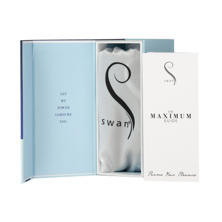 Віброкуля Swan Maximum + Comfy Cuff Blue, суперпотужна, різна інтенсивність, силіконова манжета - фото №7