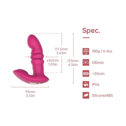 Смарт вібратор-пульсатор Fun Town Jive Pink, імітація фрикцій - - фото №2