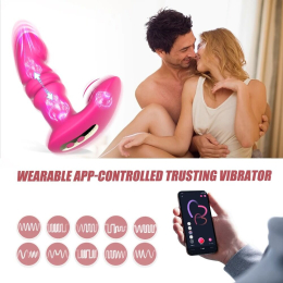 Смарт вібратор-пульсатор Fun Town Jive Pink, імітація фрикцій - - фото №3