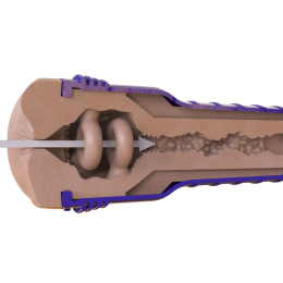 Мастурбатор-попка Fleshlight Boost Blast Female Light Medium Flesh, плаваючі кільця Turbo Tech - - фото №5