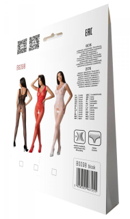 Бодістокінг з крилами Passion BS098 One Size, black, середня сітка, відкритий доступ - - фото №7