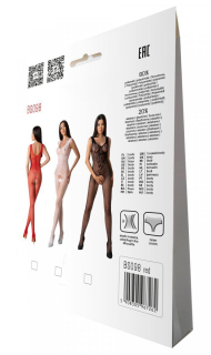 Бодістокінг з крилами Passion BS098 One Size, red, середня сітка, відкритий доступ - - фото №7