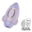 Вакуумний стимулятор з вібрацією Satisfyer Mission Control Violet, 2 незалежні мотори - фото №1