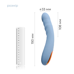Смарт-вібратор з пульсацією Svakom Ava Neo Cornflower Blue, 15 режимів роботи, водонепроникний - - фото №3
