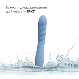 Смарт-вібратор з пульсацією Svakom Ava Neo Cornflower Blue, 15 режимів роботи, водонепроникний - - фото №8