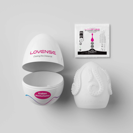Мастурбатор-яйце Lovense Kraken masturbator egg, текстура-сюрприз - фото №4