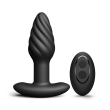 Анальна пробка з вібрацією та перлинним масажем Dorcel Spin Plug, макс. діам. 3,8 см, пульт ДК - фото №1
