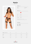 Пояс для панчіх Obsessive Medilla garter belt XL/2XL Пояс для панчіх Obsessive Medilla garter belt XL/2XL - фото №5