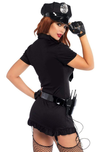 Еротичний костюм поліціянтки Leg Avenue Dirty Cop M/L, 6 предметів - фото №2
