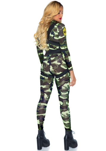 Еротичний костюм десантниці Leg Avenue Pretty Paratrooper L, комбінезон, портупея - фото №2