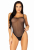 Еротичне боді Leg Avenue Cami bodysuit with thong Black M/L, на бретелях - фото