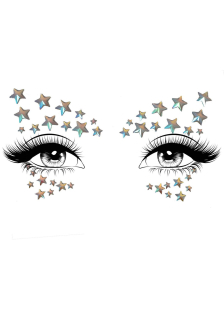 Прикраса-зірочки для тіла Leg Avenue Celeste face jewels sticker, наліпки, світяться у темряві - - фото №2