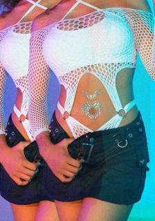 Стрази-прикраси для тіла Leg Avenue Novalie body jewels sticker, наліпки - - фото №2