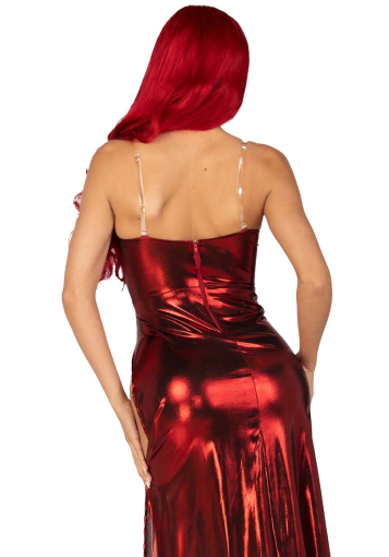 Еротична сукня Leg Avenue Shimmer bodysuit with skirt S - фото №2