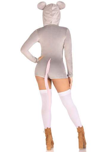 Комбінезон-костюм миші Leg Avenue Comfy Mouse S, з капюшоном - фото №4