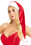 Шапка Санти Leg Avenue Long velvet plush Santa hat - фото №1