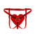 Трусики Серце для страпону Feral Feelings - Hearts Strap-on Belt Red Trasparent 