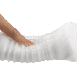 Мастурбатор Otouch DECOR 1-D, ефект всмоктування, реберця-кільця, звужений діаметр - - фото №4