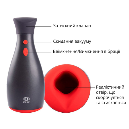 Мастурбатор Otouch NINJA 2, 7 режимів вібрації, ефект стискання - фото №17