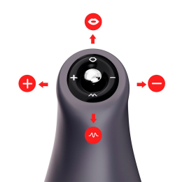 Мастурбатор Otouch AIRTURN 3, 6 режимів вібрації, 4 режими всмоктування, джойстик - - фото №5