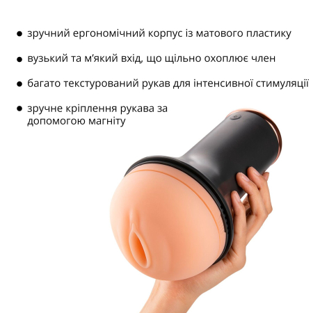 Мастурбатор Otouch INSCUP 1, 7 режимів вібрації, підігрів, вхід-вагіна, внутрішній 4D-канал - фото №11