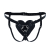 Трусики Серце для страпону з натуральної шкіри Feral Feelings - Hearts Strap-on Belt Black 