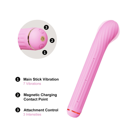 Вібратор Otouch Magic Stick S1 Plus - Pink - фото №7