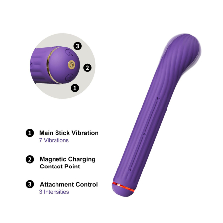 Вібратор Otouch Magic Stick S1 Plus - Purple - фото №7