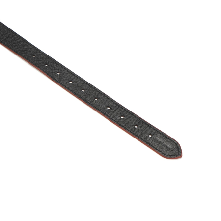 Силіконовий кляп Liebe Seele Wine Red Ball Gag, діаметр кульки 4,3 см, ремінь із натуральної шкіри - фото №4