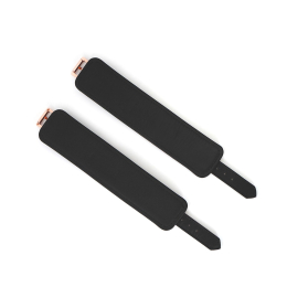 Шкіряні наручники Liebe Seele Wine Red Wrist Cuffs, знімний ланцюжок-кріплення - - фото №4