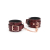 Шкіряні наручники Liebe Seele Wine Red Wrist Cuffs, знімний ланцюжок-кріплення - фото