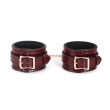 Шкіряні поножі Liebe Seele Wine Red Ankle Cuffs, знімний ланцюжок-кріплення - фото №1