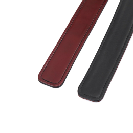 Фіксатори для стегон Liebe Seele Wine Red Thigh Cuffs S Size, натуральна шкіра - - фото №5