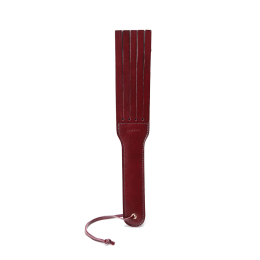 Двосторонній паддл Liebe Seele Wine Red Spanking Paddle, натуральна шкіра - фото