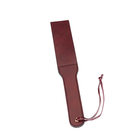 Двосторонній паддл Liebe Seele Wine Red Spanking Paddle, натуральна шкіра - фото №2