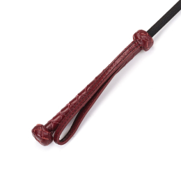 Шльопалка-сердечко Liebe Seele Wine Red Riding Crop with Heart-Shape Tip, натуральна шкіра - - фото №2