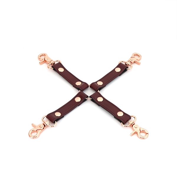 Шкіряна хрестовина Liebe Seele Wine Red Hogtie - фото