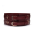Шкіряний пояс для бондажу Liebe Seele Wine Red Waist Cuff, S Size - фото