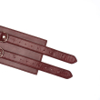 Шкіряний пояс для бондажу Liebe Seele Wine Red Waist Cuff, L Size - фото №3
