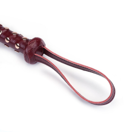 Флогер Liebe Seele Wine Red Studded Flogger, натуральна шкіра - - фото №2