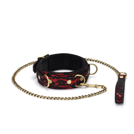 Нашийник з повідцем Liebe Seele Victorian Garden Collar with Leash 