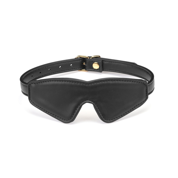 Маска на очі Liebe Seele Black Organosilicon Blindfold, екошкіра - фото