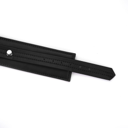 Поножі Liebe Seele Black Organosilicon Anklecuffs, екошкіра - - фото №4