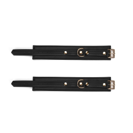 Поножі Liebe Seele Black Organosilicon Anklecuffs, екошкіра - - фото №3