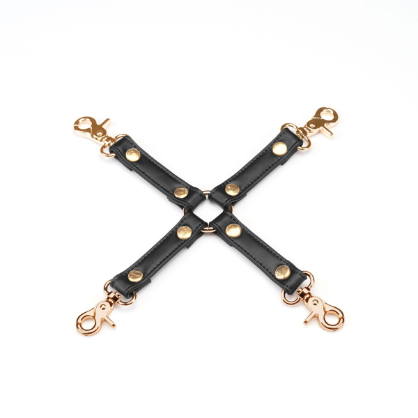 Хрестовина Liebe Seele Black Organosilicon Hogtie, екошкіра - фото